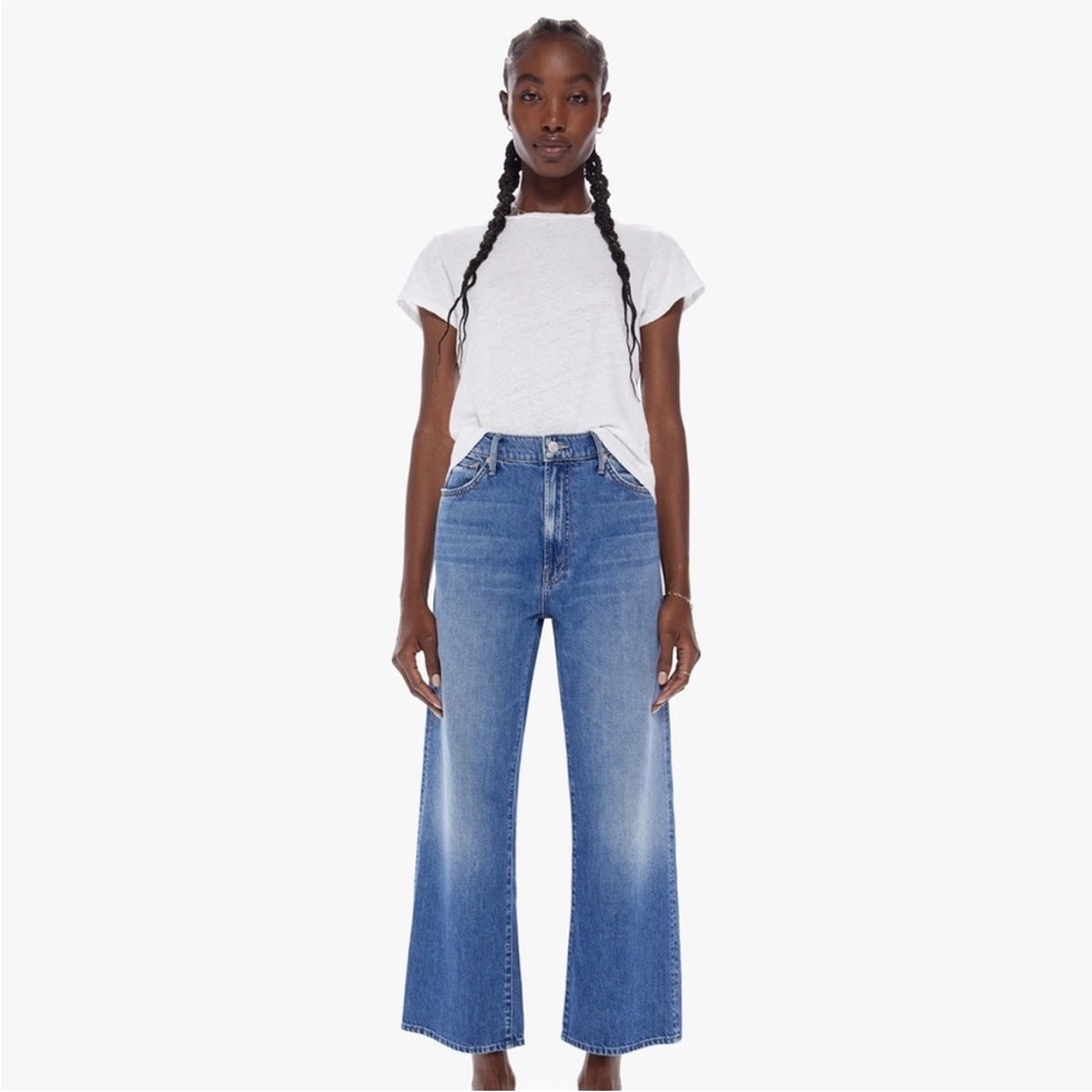 MOTHER Dodger Ankle Blue Flare & Wide Leg Jeans